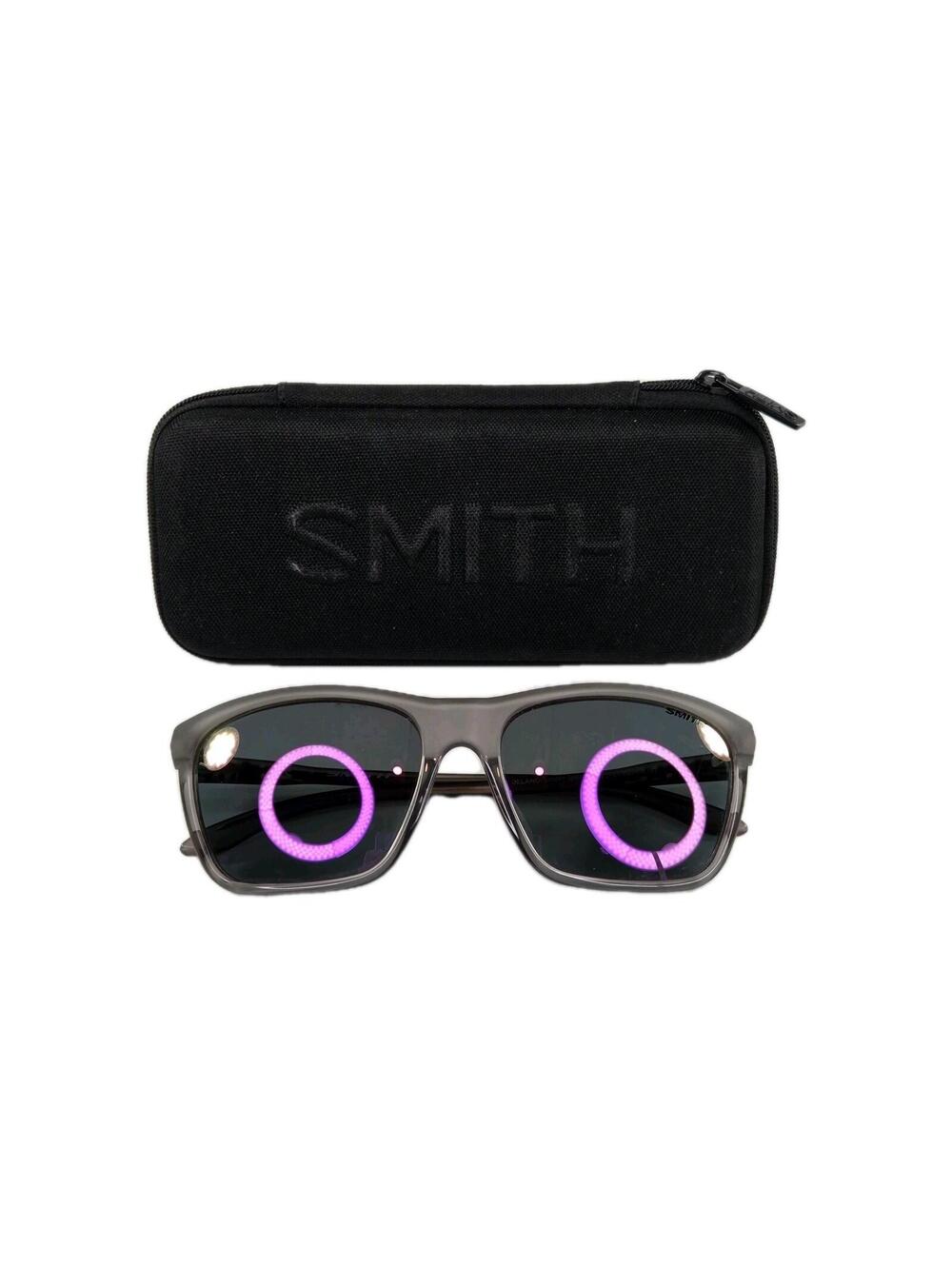 Smith Optics Delano sunglasses smoke split frames mirrored Polarized Sunglasses